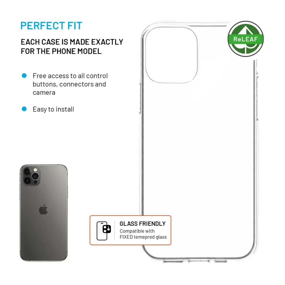 FIXED ReStory AntiUV TPU Back Cover for iPhone 12 / 12 Pro Photo 3