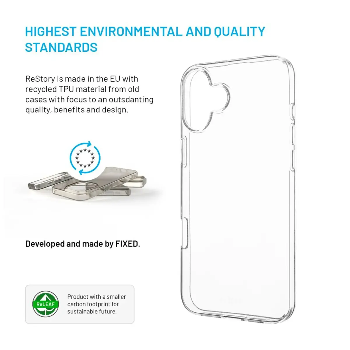 FIXED ReStory AntiUV back cover for iPhone 16 Plus Photo 2