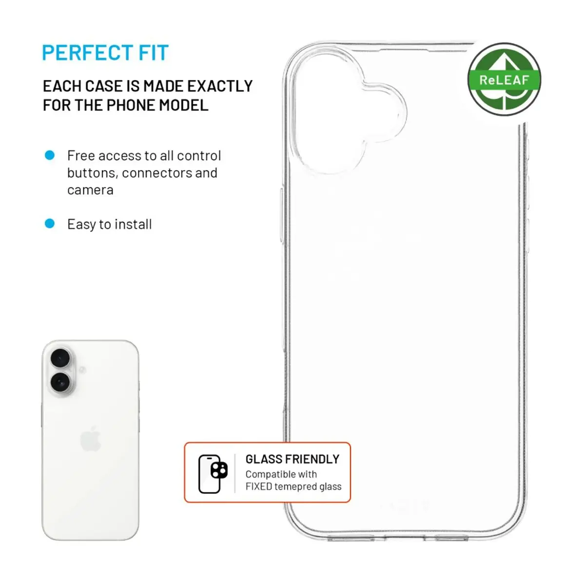FIXED ReStory AntiUV back cover for iPhone 16 Plus Photo 3