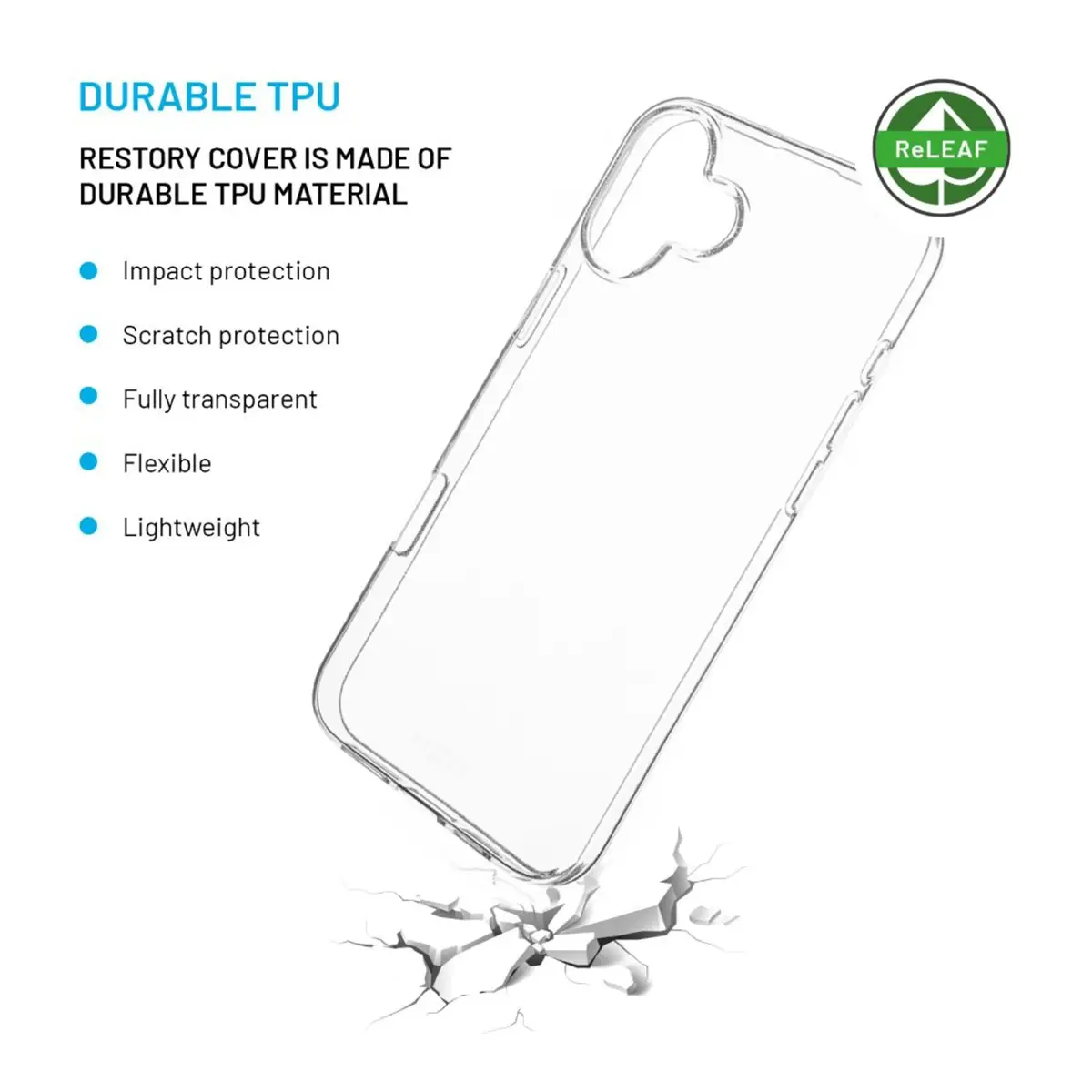 FIXED ReStory AntiUV back cover for iPhone 16 Plus Photo 5