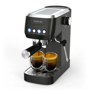 Lever espresso machine SALENTE Coffio COFFIO-AN, manual lever, black-anthracite