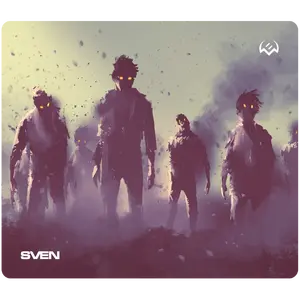 Gaming Mouse Pad SVEN MP-G02S Zombie with Non-Slip Fabric Surface and Rectangular Design