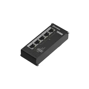 Unmanaged Fast Ethernet PoE Desktop Switch Teltonika TSF000 — 5× 10/100 RJ-45, IEEE 802.3af/at, DC 7–57V, black