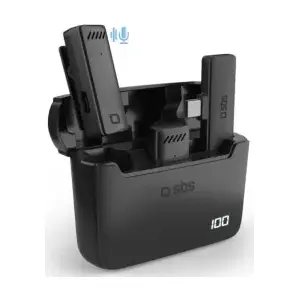 Беспроводные микрофоны SBS с USB-C приёмником, 2 микрофона, подключение USB-C, гарантия 2 года