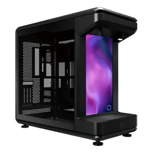 PC Full Tower case Cooler Master MasterFrame 360 STAGE LCD — Black/Transparent, 15.6" (39.6 cm) 1920×1080 LCD, ATX PSU, supports 120/140/180/200 mm fans, 120–360 mm radiators