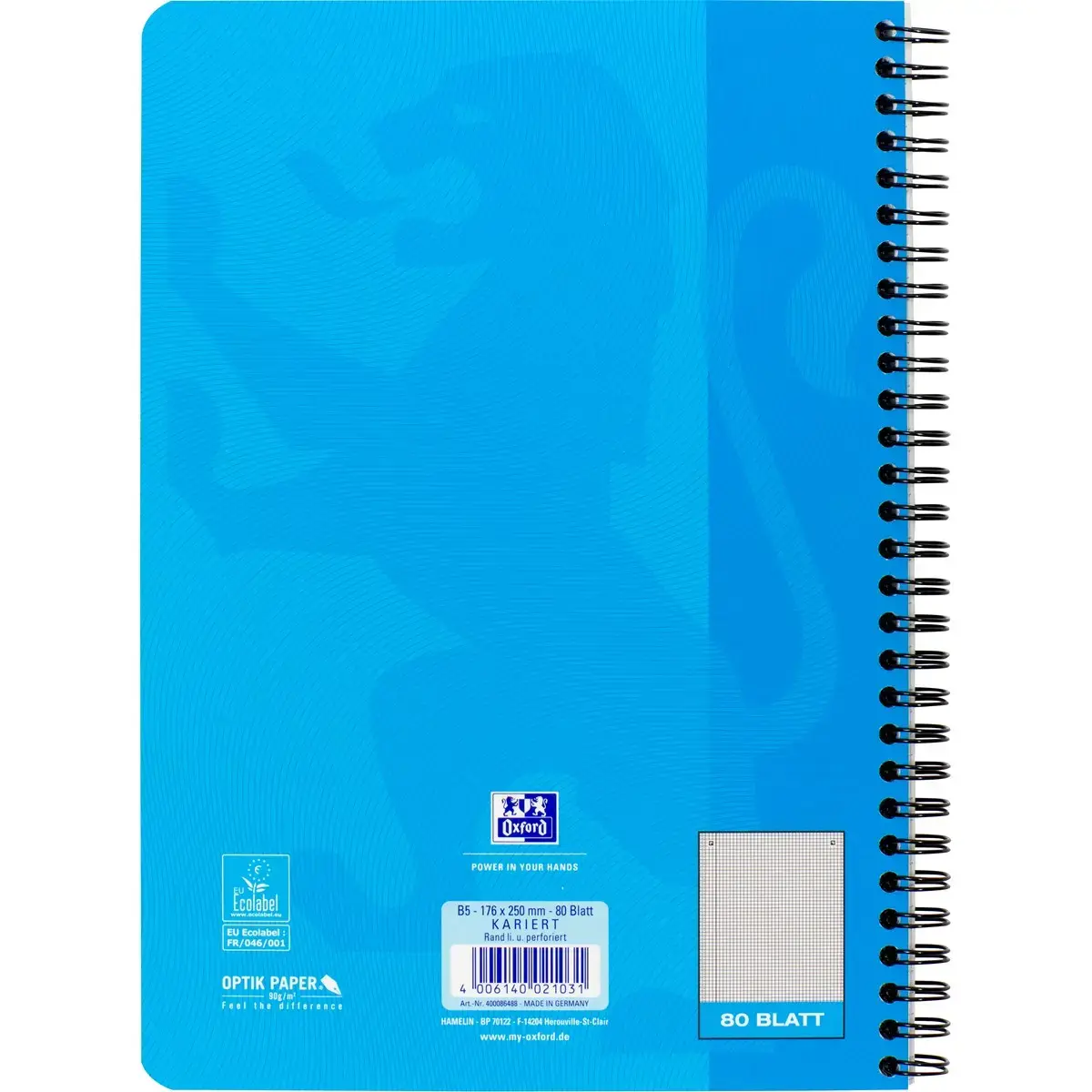 Klade Oxford 400123150 B5 80 lapas Photo 9