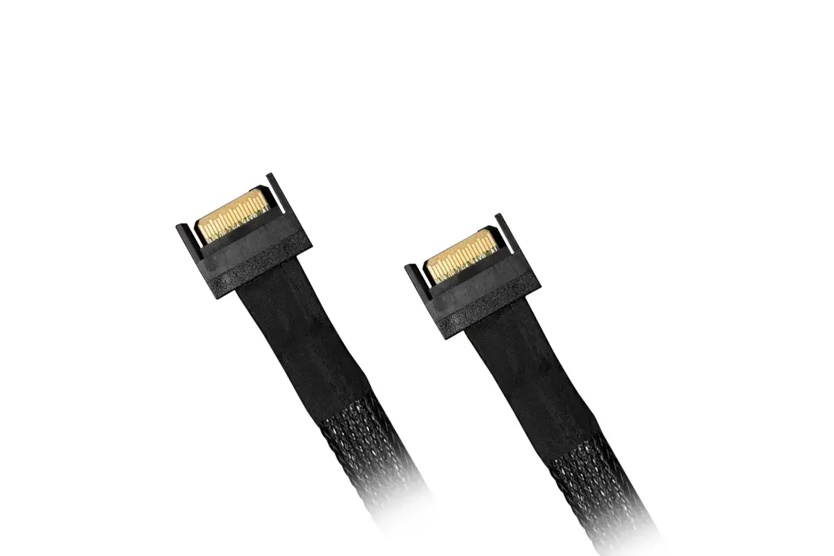 Кабель icy dock MB413L-B — MCIO x8 на 2× MCIO x4 Photo 4