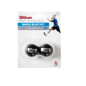 Squash balls Wilson STAFF pack of 2 – WRT6175, blue dot