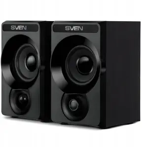 Компьютерные колонки SVEN SPS-535 2.0 Черные USB Выходная мощность 6Вт RMS Частотный диапазон 100Гц-20кГц МДФ