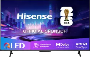 Hisense E7Q PRO 43E7Q PRO 43-inch 4K Ultra HD Smart QLED TV Black 3840 x 2160 pixels Wi-Fi Ethernet LAN DVB-T2/C/S2