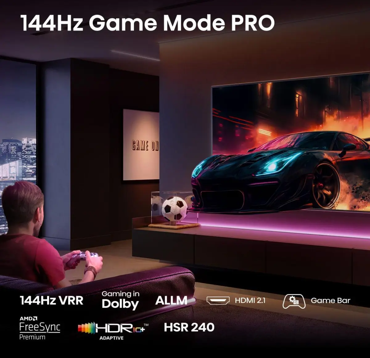 Hisense 43E7Q PRO 43 Collu 4K Ultra HD QLED Televizors Photo 3