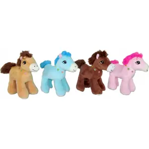 Plush toy horse Sunday K-1289, 15 cm, assorted colors