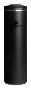 Termokrūze Stanley AeroLight Transit Fliptop Mug 590 ml melna nerūsējošā tērauda