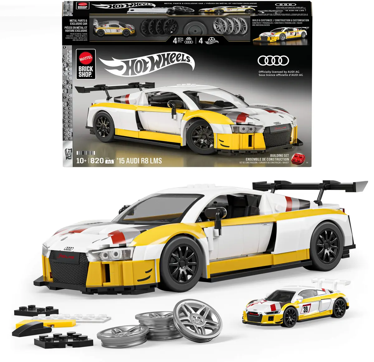 MATTEL Brick Shop Hot Wheels ’15 Audi R8 LMS — 820 pcs Photo 11