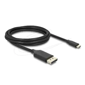 Video cable adapter DELOCK USB Type-C to DisplayPort 2 m, black