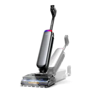 Stāvus putekļsūcējs Tineco Floor One S9 Artist Steam Pro — sausa un mitra tīrīšana, bez maisa, akumulatora, 90 min darbība, melns/ sudrabains, 6.1 kg
