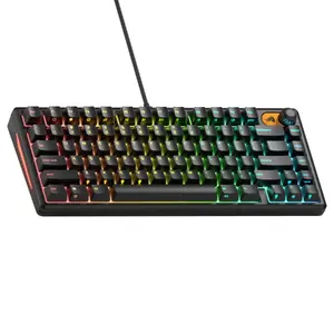 Mechanical-style membrane gaming keyboard GLORIOUS GMBK 75% USB, QWERTY US English, RGB, Black