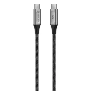 USB‑C uz USB‑C kabelis EcoFlow RAPID Pro 1,8 m 240 W ātrai uzlādei un strāvas padevei