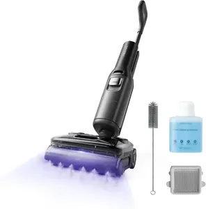 Roborock F25 Ultra Electric Mop Battery Dry and Wet Bagless Black 22000 Pa Suction Power 60 min Runtime LED Display