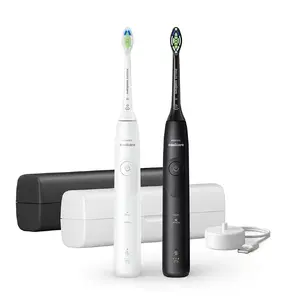 Rechargeable sonic toothbrush Philips Series 5500 HX7119/02 — 2 handles, 2 brush heads, Li‑Ion battery, Daily care & Whitening