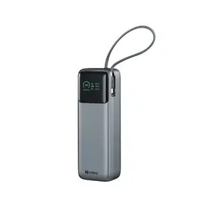 Портативный Powerbank SANDBERG All-in1 Powerbank 20000 PD 130W — 20000 мА·ч, LiPo, USB-A 1x, USB-C 1x, 130 Вт, чёрно-серый