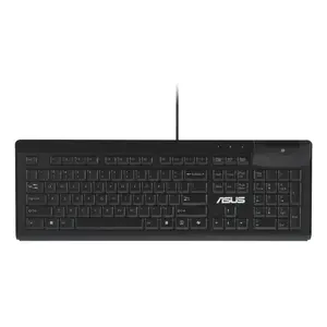 Wired Full-size Keyboard ASUS KU100 Black, Estonian layout, USB Type-A, 2 m cable