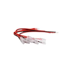Коннектор для LED-ленты с проводом 10 мм — LEMLUX COBCON-10-15x5, набор 5 шт.