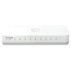 Unmanaged Fast Ethernet Desktop Switch D-Link DES-1008C/E — 8x 10/100 Mbps RJ-45, 1.6 Gbit/s switching, 5V DC, white