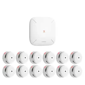 X-Sense FS121 Fire Alarm System with Central Control Unit, 100 dB Alarm, 50 m Range