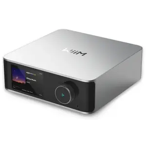 Wireless speaker WiiM Ultra Bluetooth with built-in display, Silver, SNR 119 dB, THD 0.00018%, 100–240V