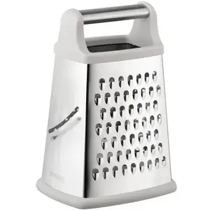 Four-sided kitchen grater KingHoff KH-1990, stainless steel, coarse & fine grating, slicing, zesting