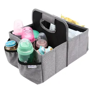 Storage box Olympia Baby Organizer, rectangular grey, 290×150×250 mm