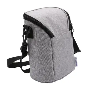 Thermal bag Olympia BT 50 — black/grey, zipper, 225×170×110 mm