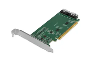 Adapter Icybox MB308A — 2x SlimSAS 8i to PCIe with signal redriver