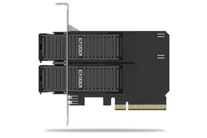 PCIe adapter card icybox MB312M4P-B — 2× M.2 NVMe to PCIe 4.0 x8 (bifurcation)