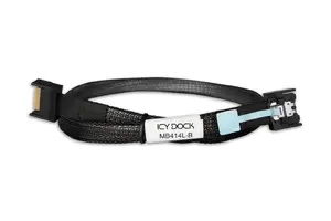 Drive adapter cable icybox MB412L-B MCIO 8i SFF-TA-1016 to MCIO 8i SFF-TA-1016