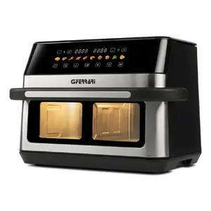 Hot air fryer G3FERRARI G10223 Double 12 L 2200 W Black/Stainless steel, Buttons, 2.8 kg capacity