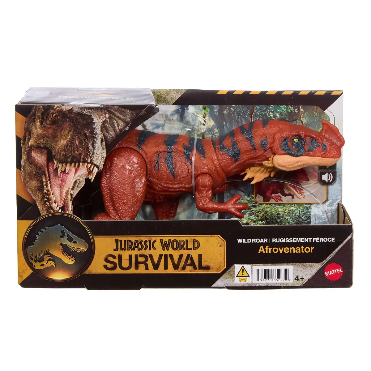 MATTEL Jurassic World WILD ROAR Afrovenator figūriņa Photo 6