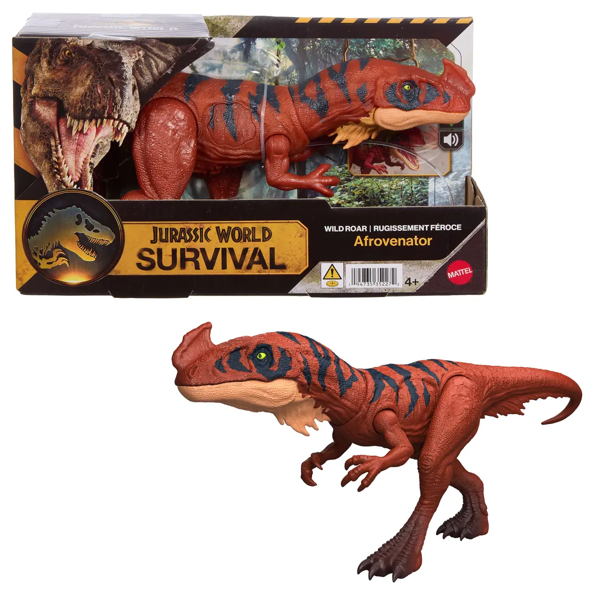 MATTEL Jurassic World WILD ROAR Afrovenator
