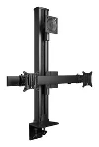 Multibrackets M VESA Deskmount HD Triple Vertical Настольное крепление для 3 мониторов 24"-50" Черное Макс нагрузка 45 кг VESA до 100x100 мм