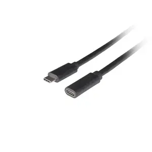 USB cable LANBERG CA-USBE-20CC-0015-BK USB-C to USB-C 1.5 m, USB 3.2 Gen 1 (5 Gbit/s), gold-plated contacts, black