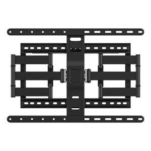 TV floor mount stand DELTACO ARM-0259-B for 43"–90" screens, up to 60 kg, VESA 100x200–600x400, tilt -12–3°, swivel ±60° (Black)
