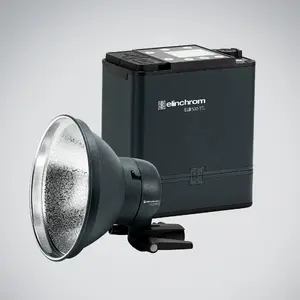 Studijas monolampa Elinchrom ELC 500 TTL — 5500 K, Li‑Ion akumulators, 1,74 kg, melna/pelēka