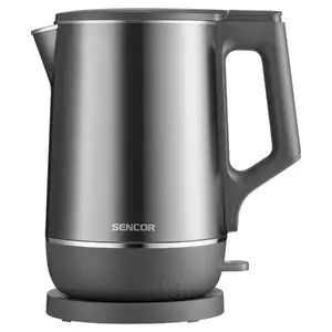 Double wall electric kettle SENCOR SWK0800GY — 1.7 L, 1800 W, ultra-quiet 50 dB, SUS 316L inner