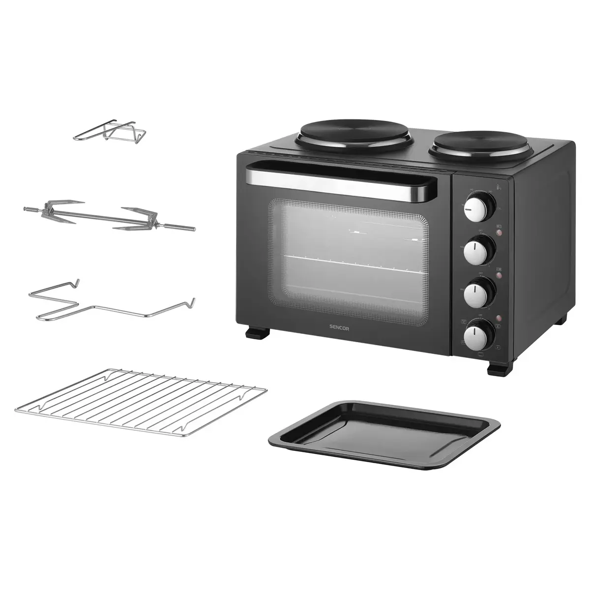 Мини-печь SENCOR SEO2800BK с 2 конфорками Photo 5