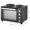 Мини-печь SENCOR SEO3500BK с 2 конфорками Photo 2