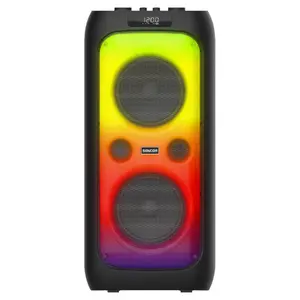 Portable Party Sound System SENCOR PARTYCON WAVE — 100W, 3 speakers (2×6.5" bass/mid, 1×2" tweeter), Bluetooth 2.4GHz mic, 8,000mAh battery