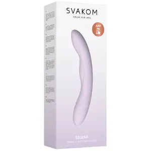 Svakom Selena Pastel Lilac vibrator, compact personal massager, rechargeable, waterproof