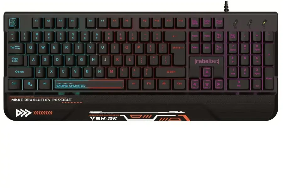 Pilna izmēra spēļu tastatūra Rebeltec SHARK Photo 2