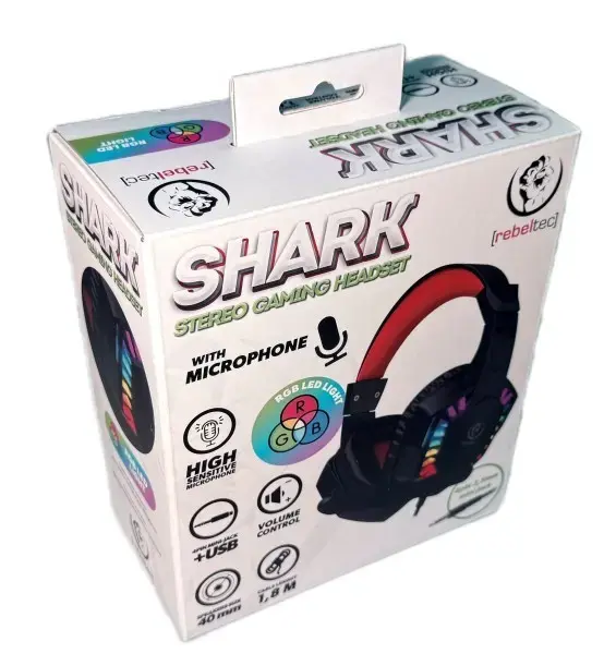 Rebeltec SHARK стереонаушники с микрофоном Photo 4
